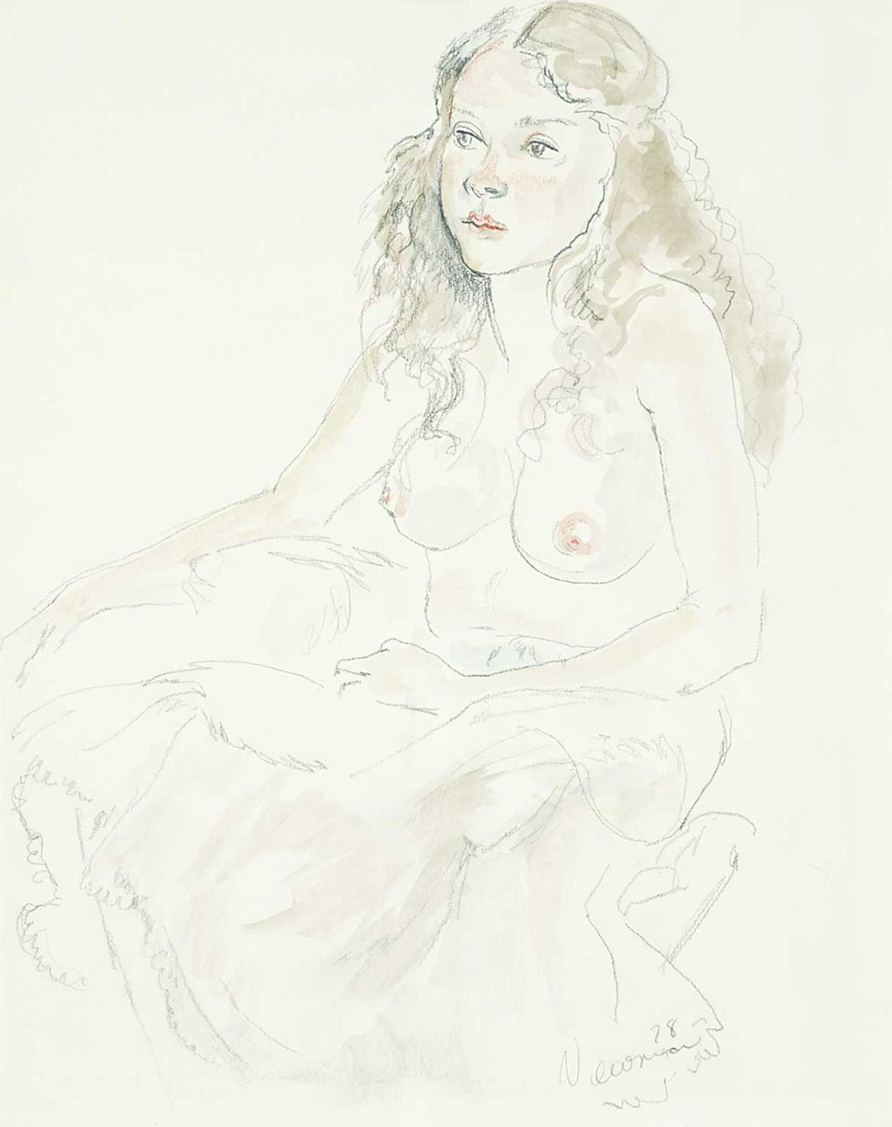 John Beatty Newman (1933) - Untitled - Seated Model