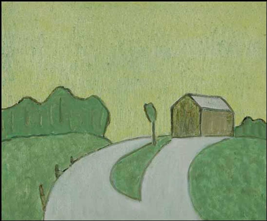 Barker Fairley (1887-1986) - Barn on a Curve