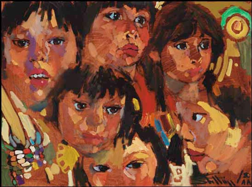 Arthur Shilling (1941-1986) - Study (Faces)