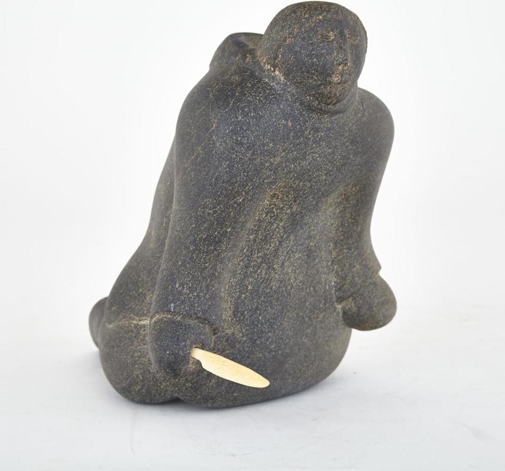 Basil Tatanniq Aptanik (1952) - Kneeling Figure With Knife