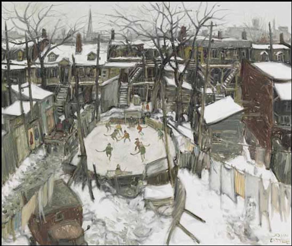 John Geoffrey Caruthers Little (1928-2024) - La patinoire - St-Henri d'autrefois, Montréal