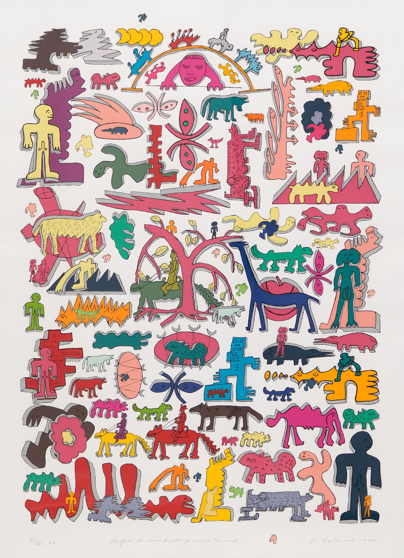 Armand Vaillancourt (1929) - Auprès de mon arbre, je vivais heureux, 1989