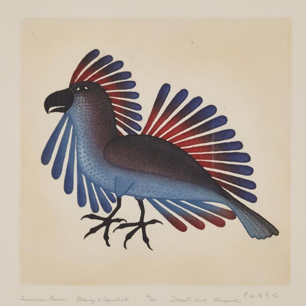 Kenojuak Ashevak (1927-2013) - Luminous Raven