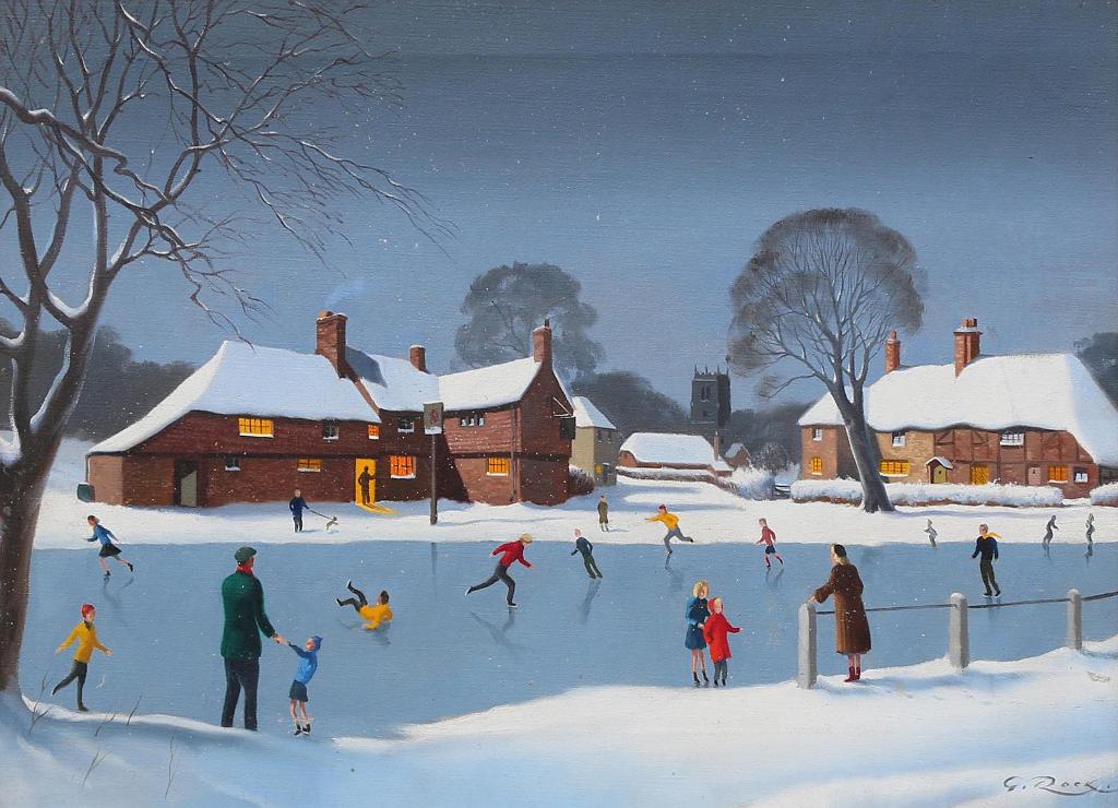 Geoffrey Allan Rock (1923-2000) - Evening Skate