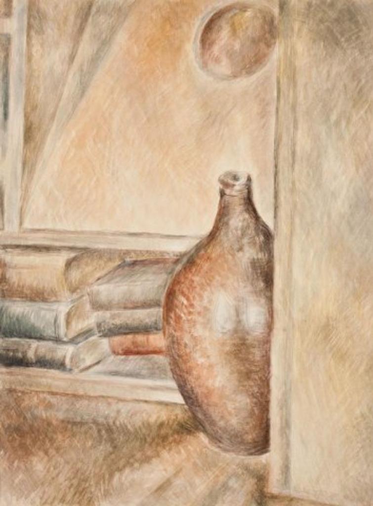 Lionel Lemoine FitzGerald (1890-1956) - Still Life with Bottle & Books
