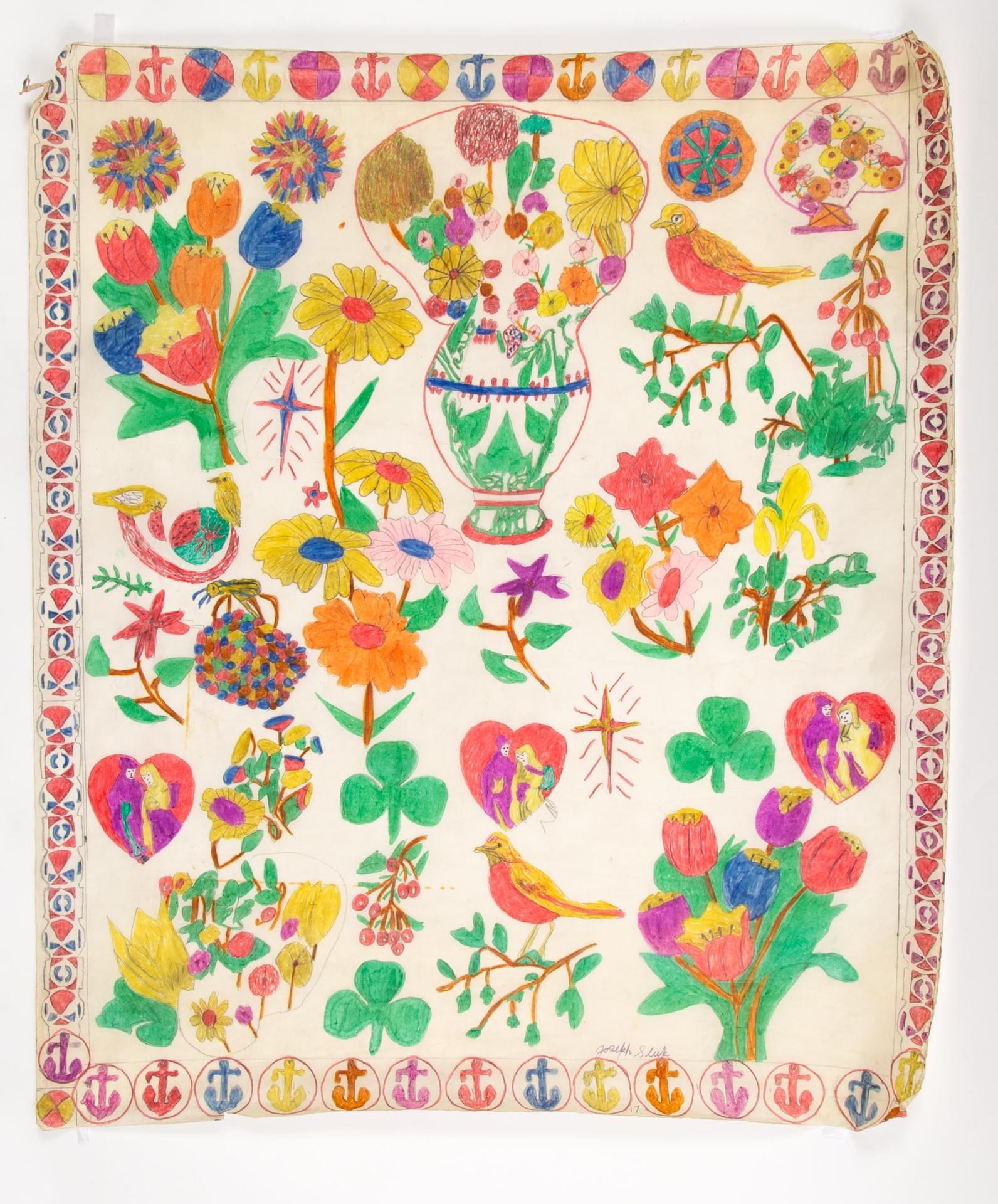 Joseph Sleep (1914-1978) - Flowers And Birds