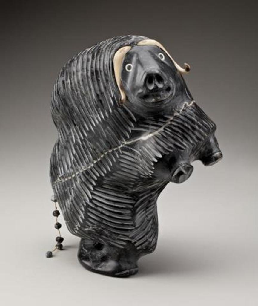 Judas Ullulaq (1937-1998) - Rearing Muskox Defecating