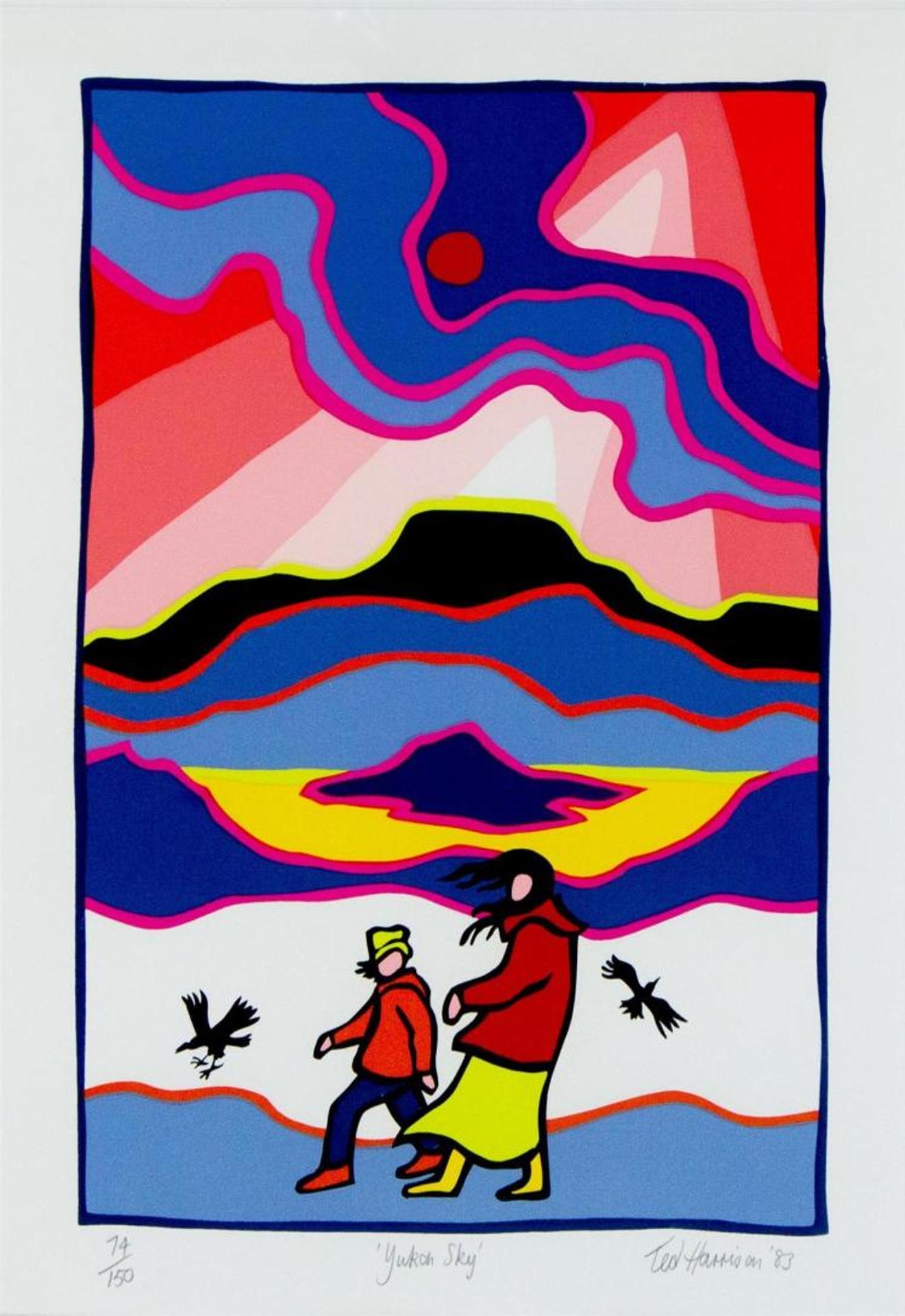 Ted Harrison (1926-2015) - Yukon Sky