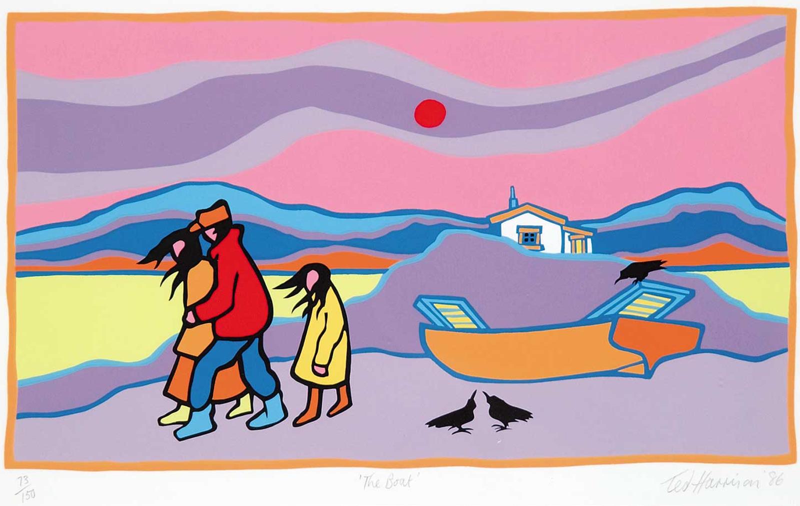 Ted Harrison (1926-2015) - The Boat #73/150