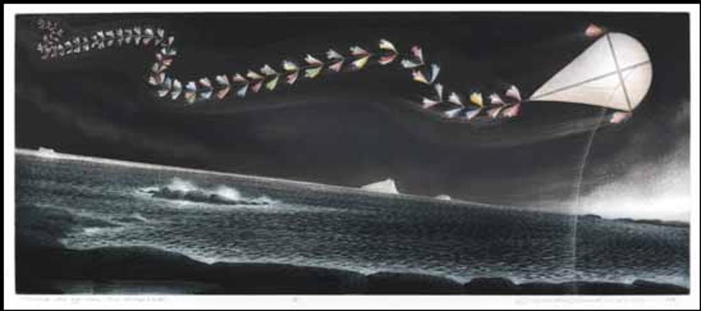 David Lloyd Blackwood (1941-2022) - March Ice Offshore: Eric Bishop's Kite