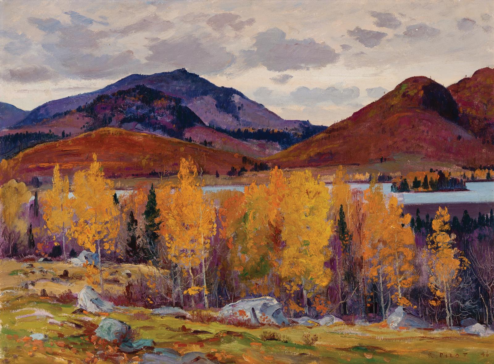 Robert Wakeham Pilot (1898-1967) - Autumn, Lake Superior, Quebec, 1946