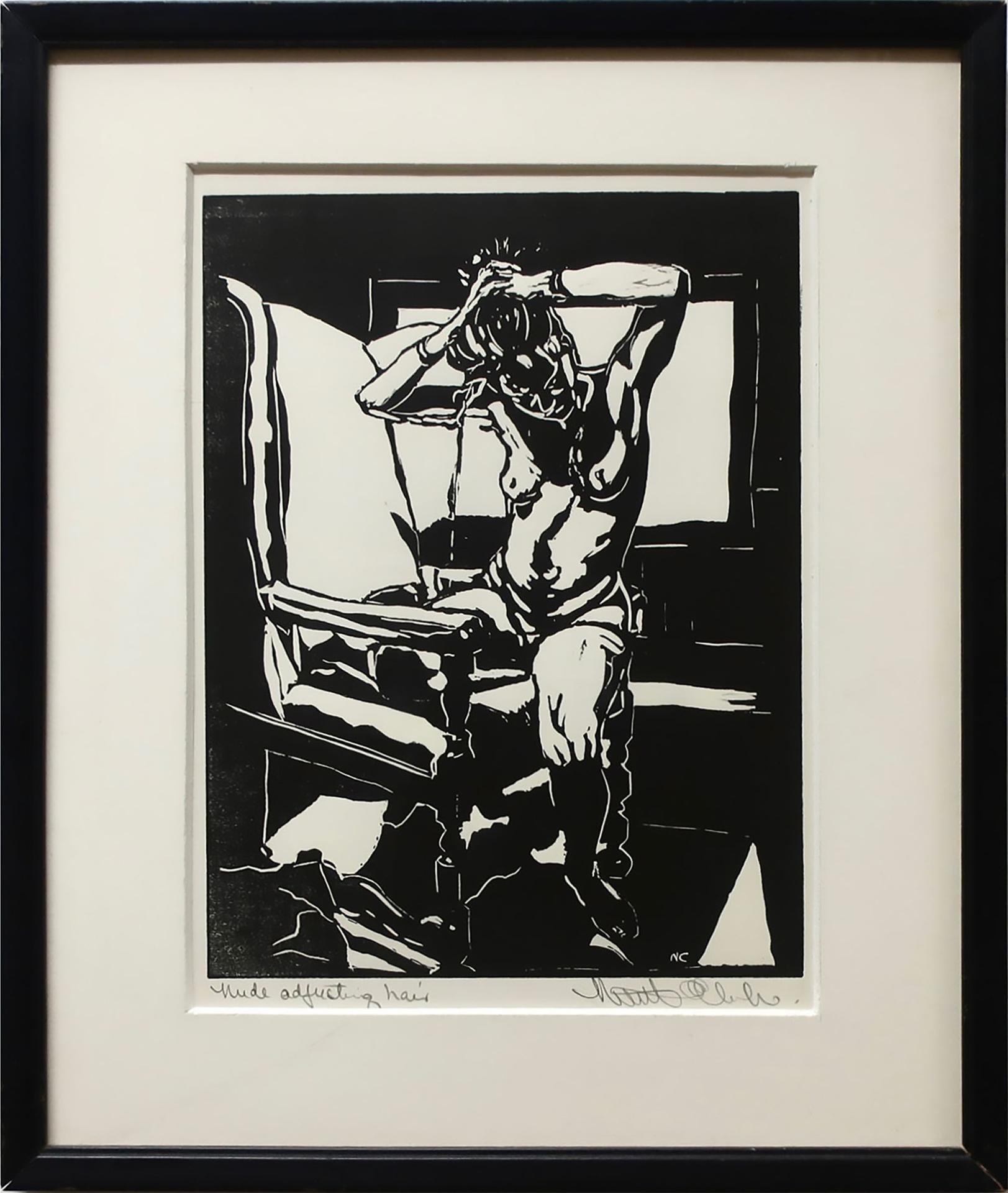 Neville Clarke (1959) - Nude Adjusting Hair