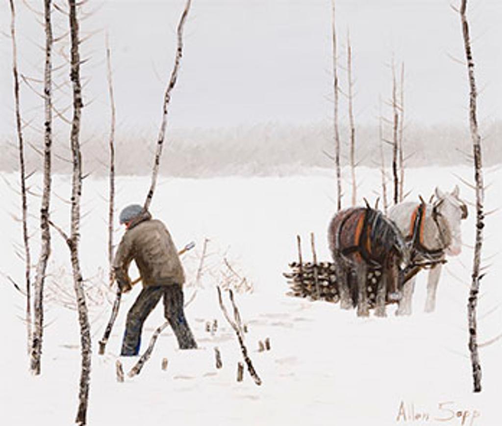 Allen Fredrick Sapp (1929-2015) - Hit Stone Under Snow