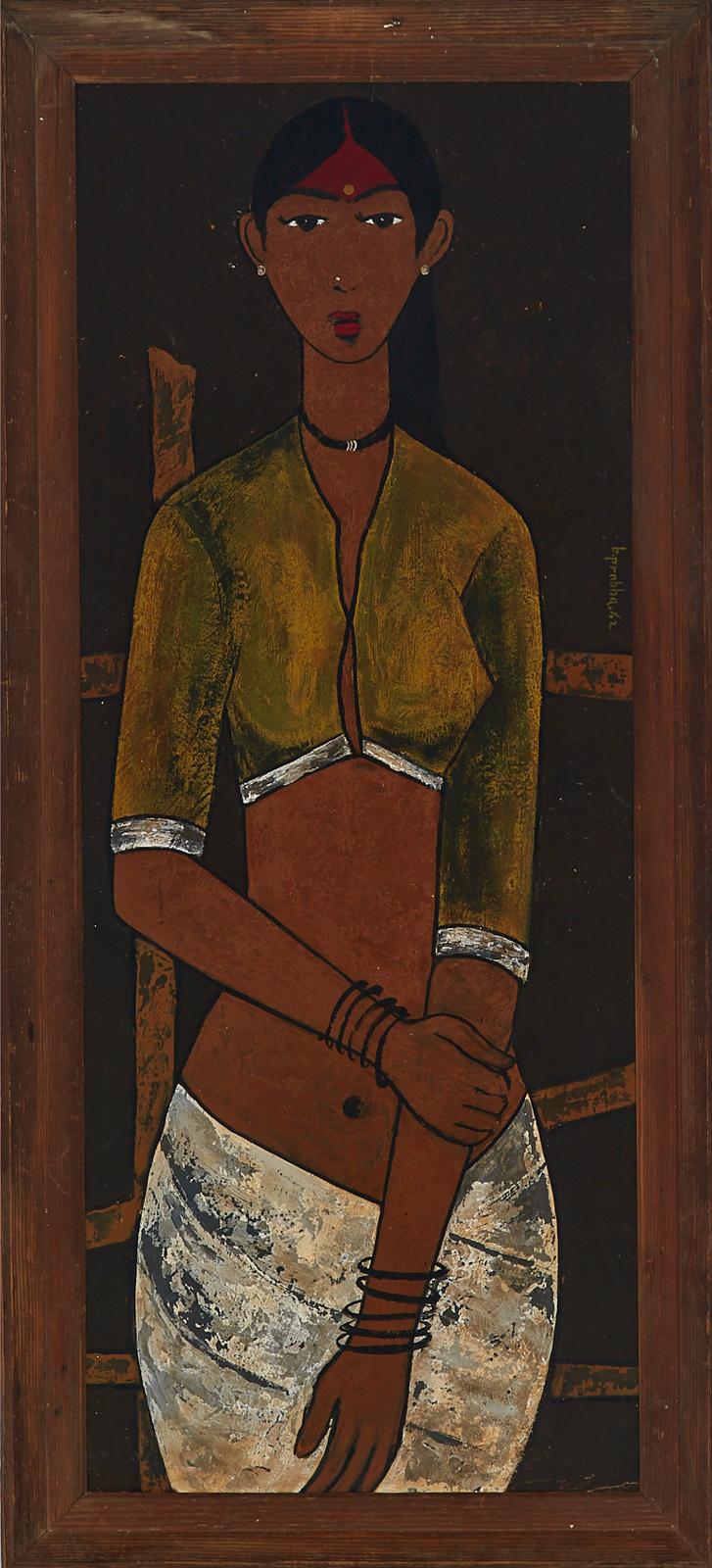 B. Prabha (1933-2001) - Untitled (Young Fisher Girl), 1962