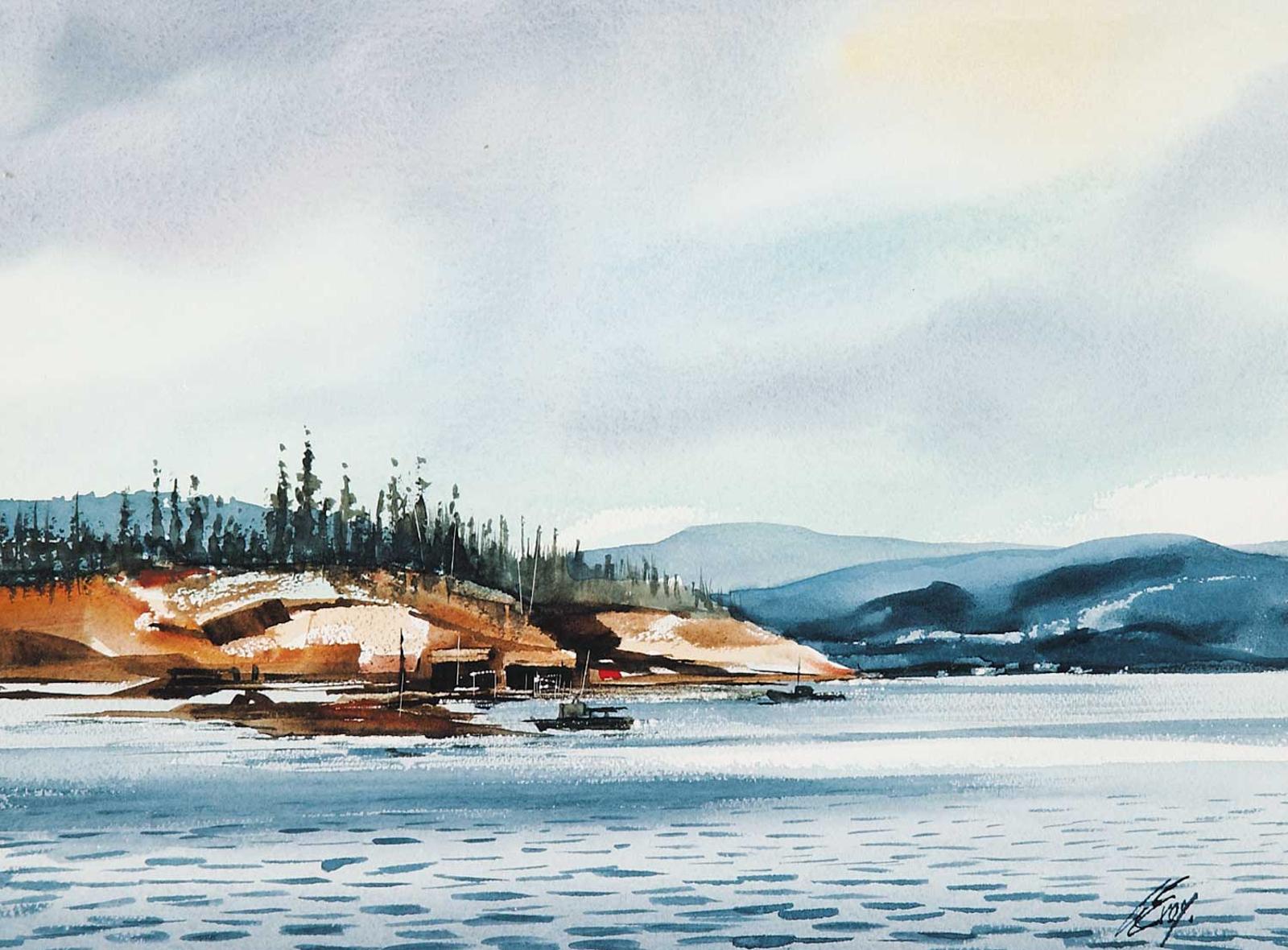 George Arthur [Art] Evoy - Untitled - Boats in the Harbour