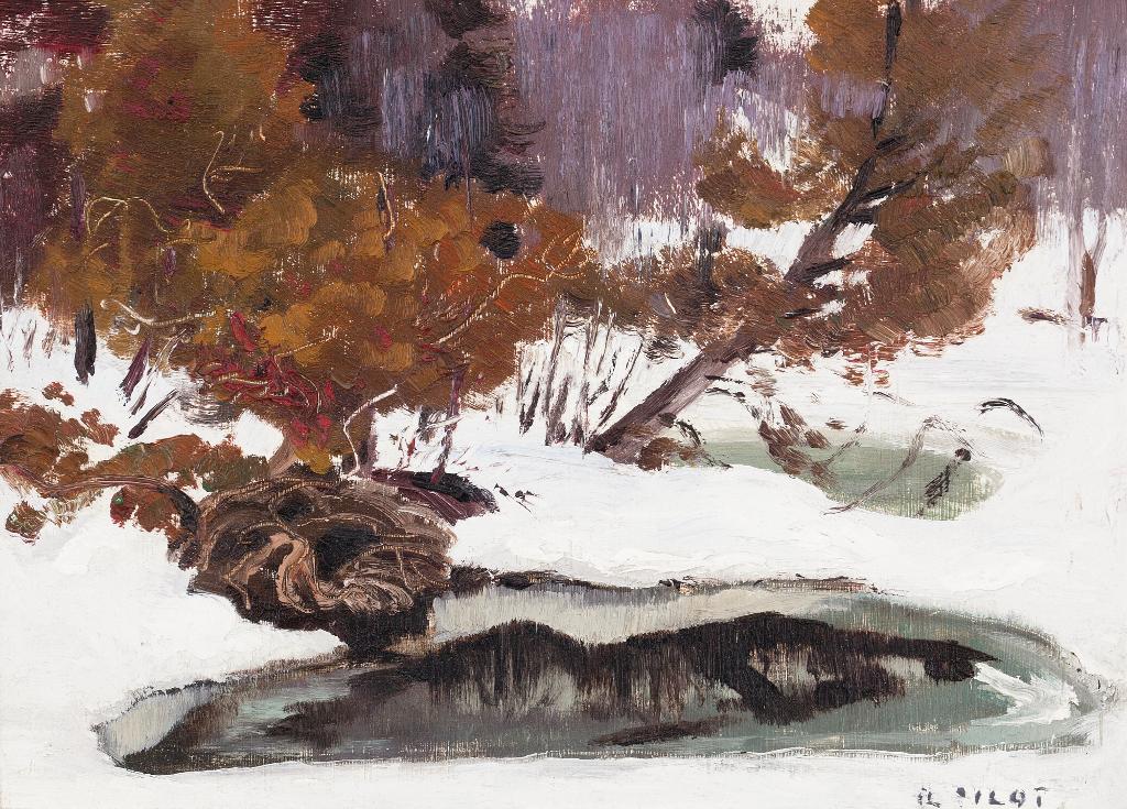 Robert Wakeham Pilot (1898-1967) - A River In Winter