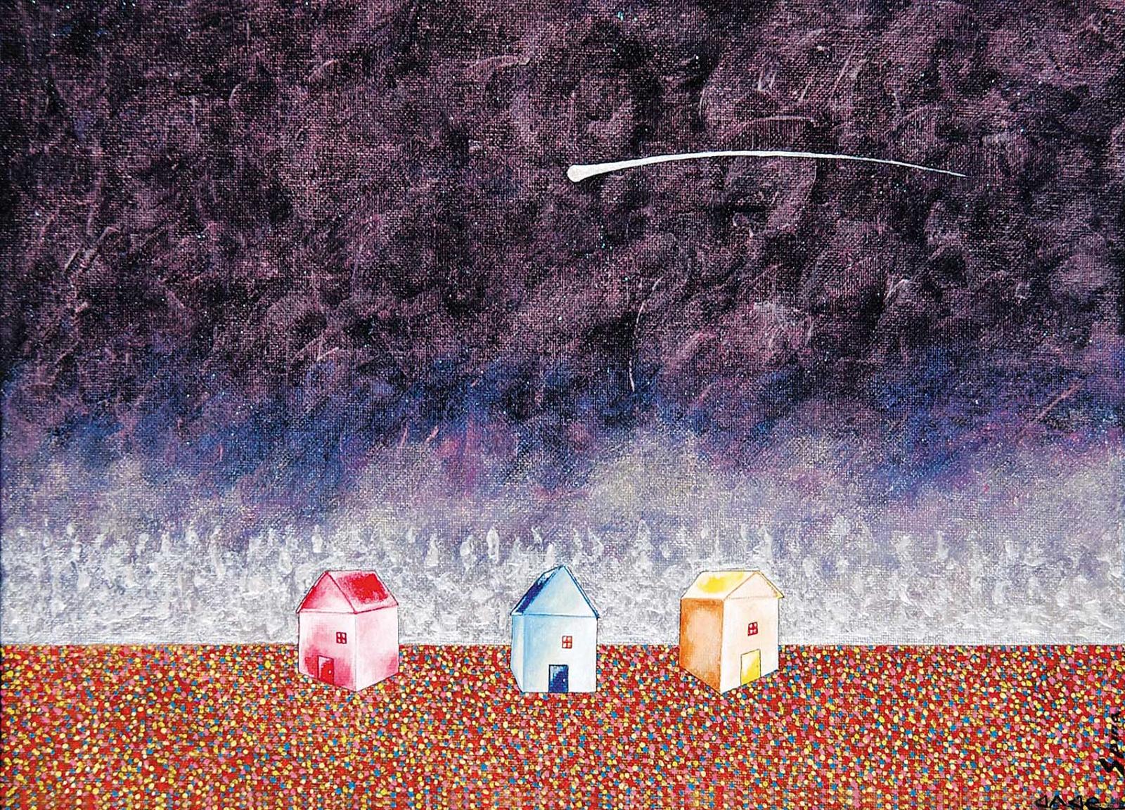 Ferdinando Nichola (Fred) Spina (1949) - Prairie Houses with Comet