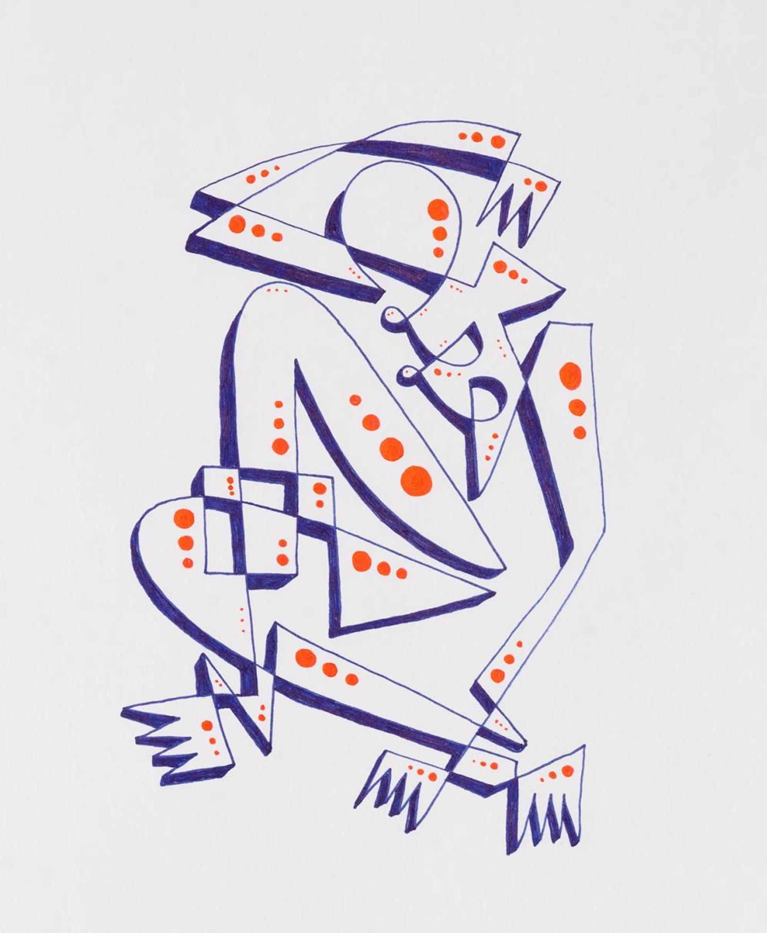 Chad Coombs (1982) - A Single Line - Crouching