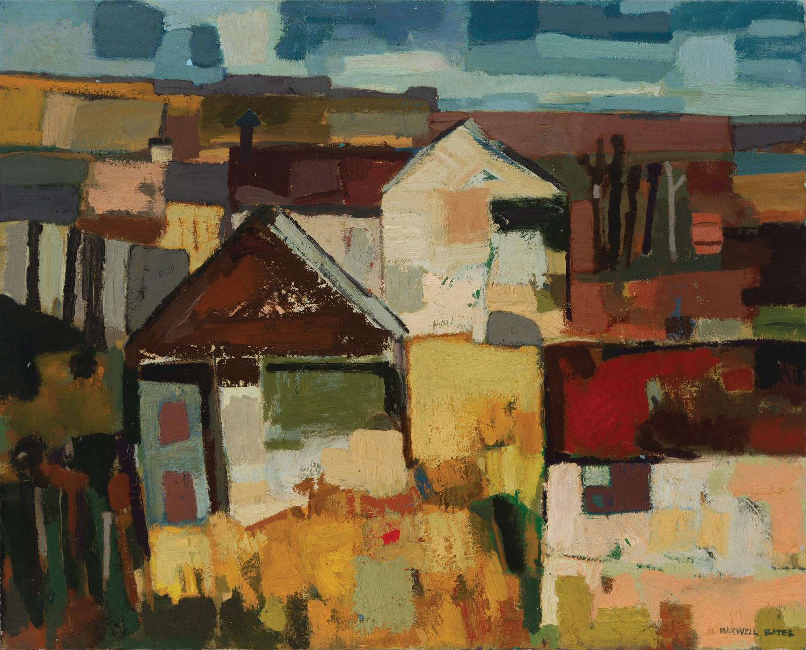 Maxwell Bennett Bates (1906-1980) - Prairie Shacks