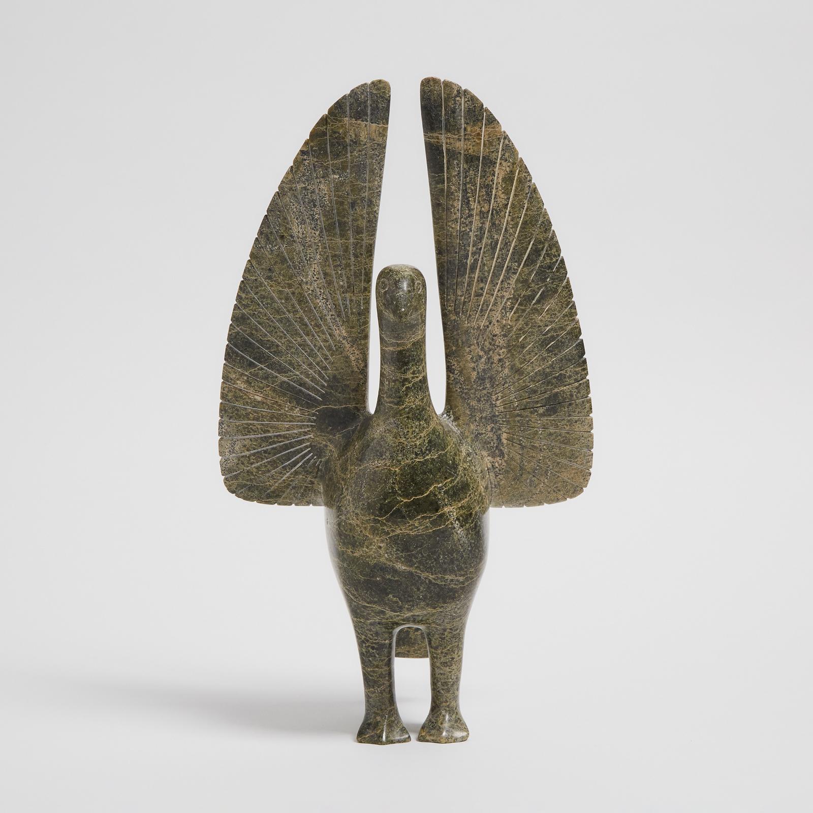 Abraham Etungat (1911-1999) - Bird With Upswept Wings