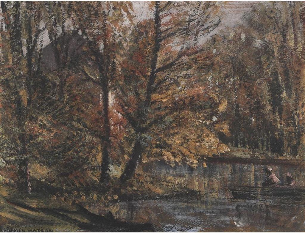 Homer Ransford Watson (1855-1936) - Boating In Autumn