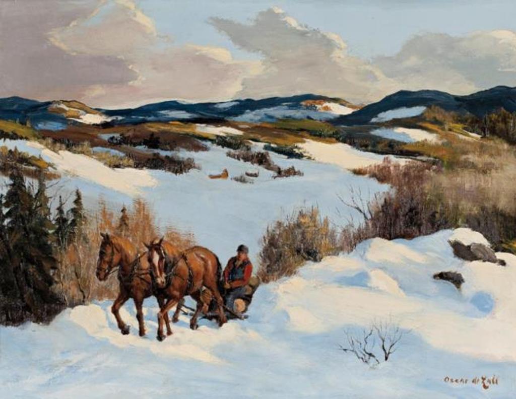 Oscar Daniel de Lall (1903-1971) - Hauling Cordwood