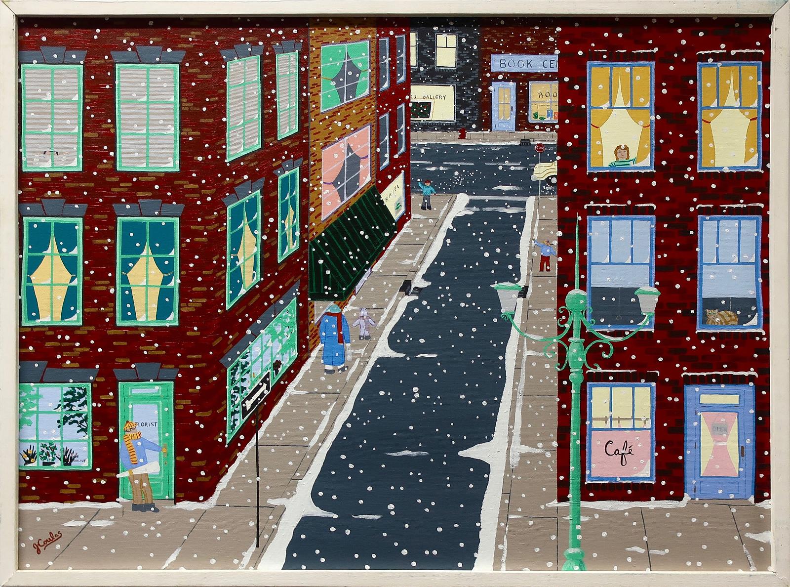 Jerome T. Coulas (1953-2013) - Crossfire On A Narrow Side Street
