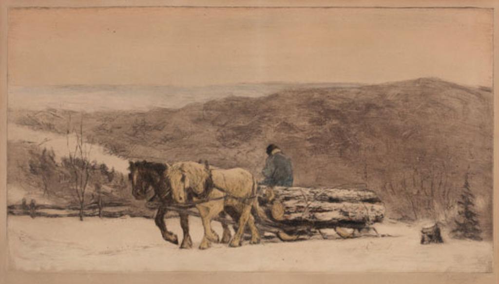 Frederick Simpson Coburn (1871-1960) - Logging, Eastern Townships