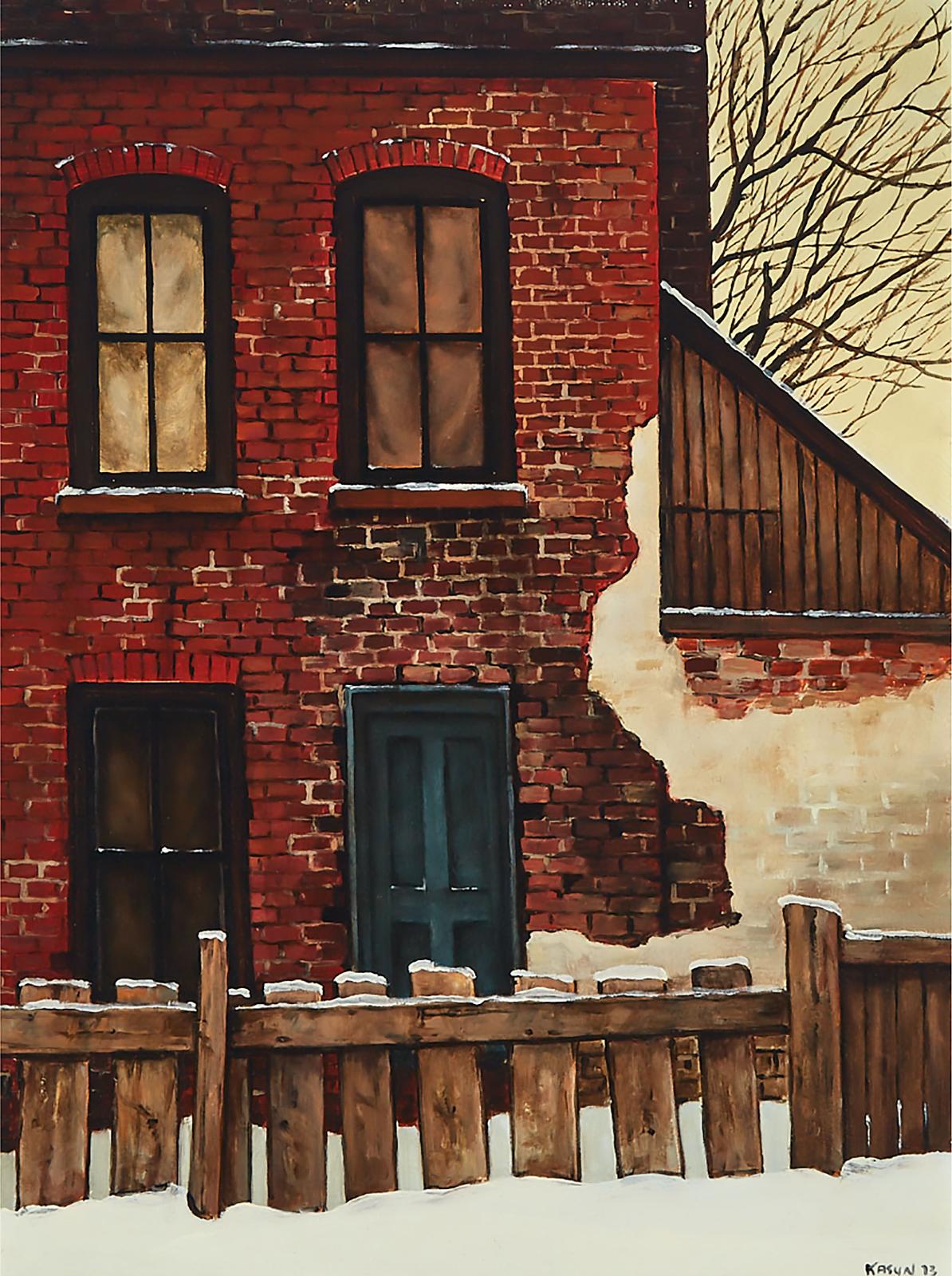 John Kasyn (1926-2008) - North Side Of Queen St. West, 1973