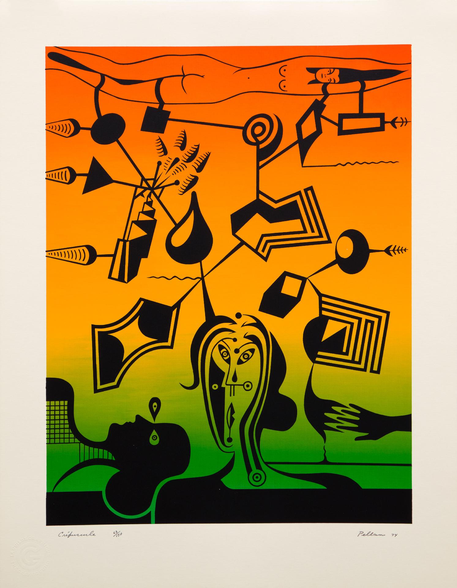 Alfred Pellan (1906-1988) - Crépuscule, 1974