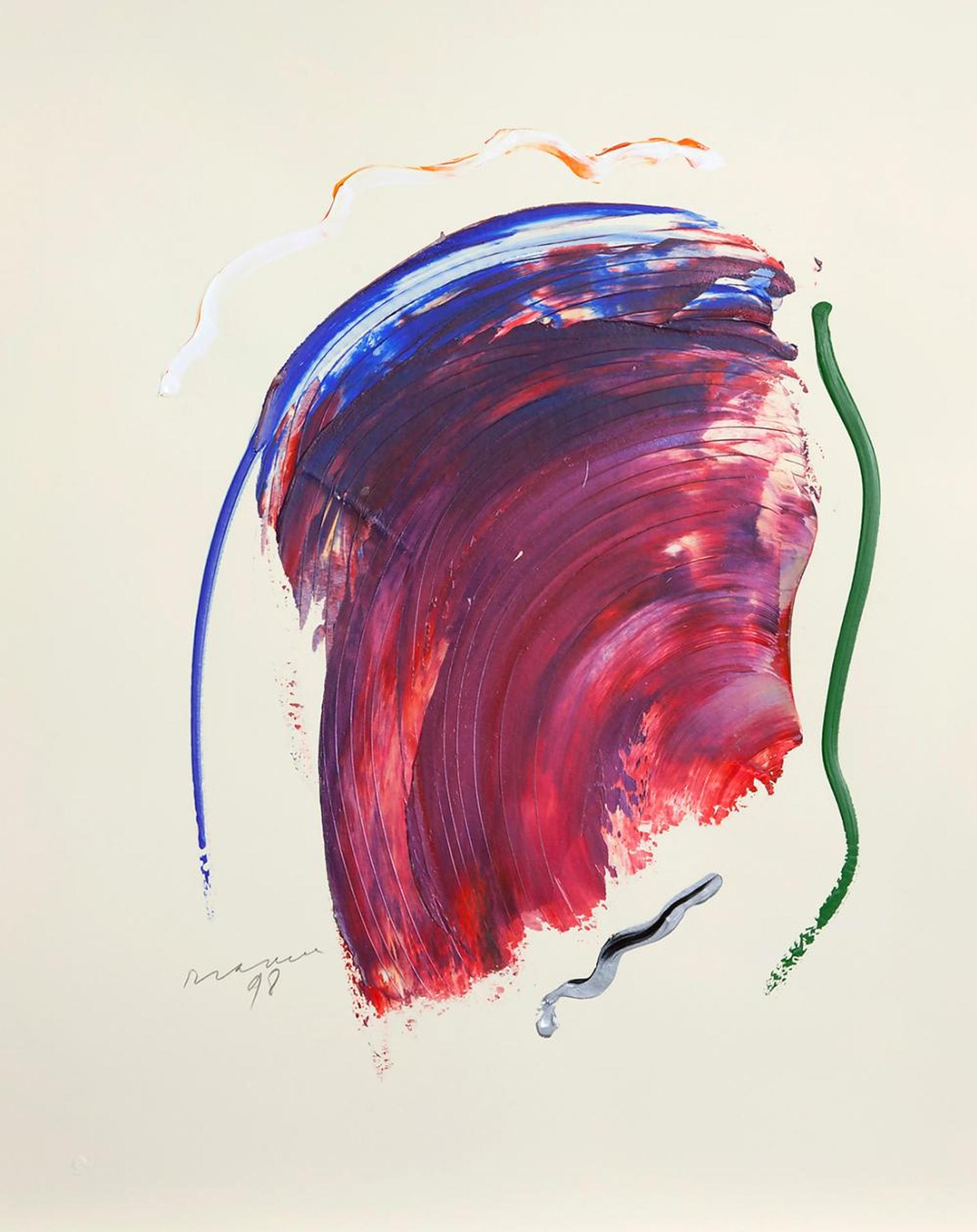 Joseph Drapell (1940) - Untitled - White Wave Above