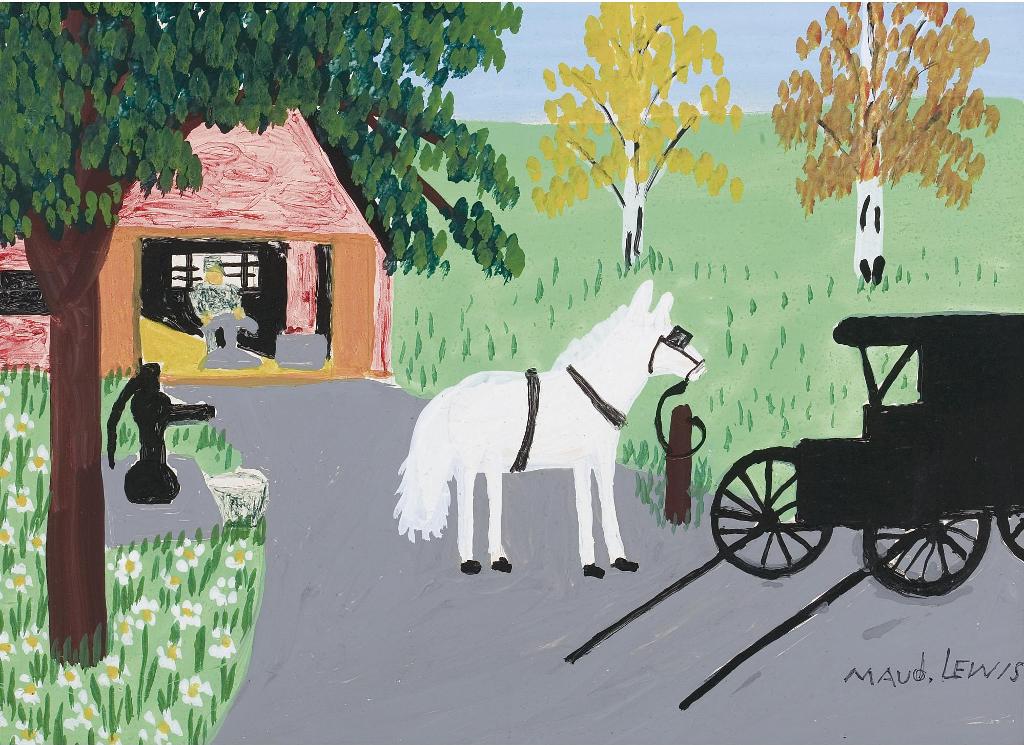 Maud Kathleen Lewis (1903-1970) - The Blacksmith
