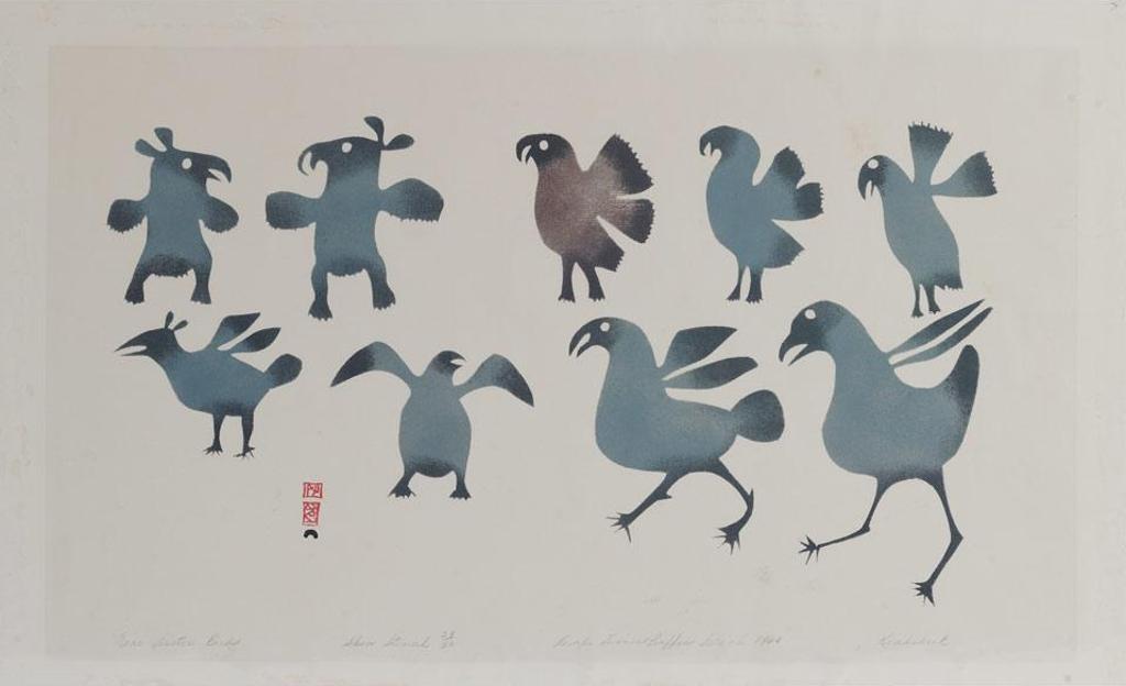 Kiakshuk (1886-1966) - Nine Arctic Birds