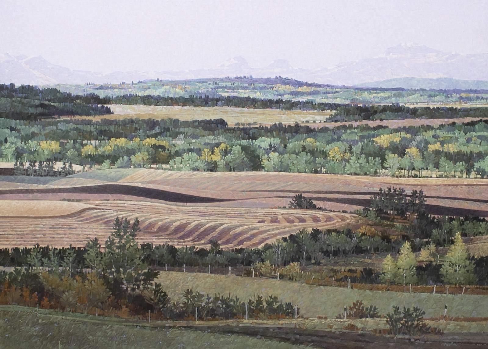 Walter (Drahanchuk) Drohan (1932-2007) - Indian Summer In Green; 1993