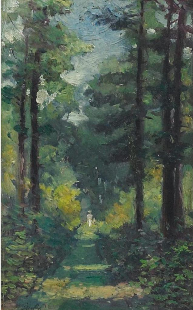 Frederic Martlett Bell-Smith (1846-1923) - A Woody Path At Vancouver Island