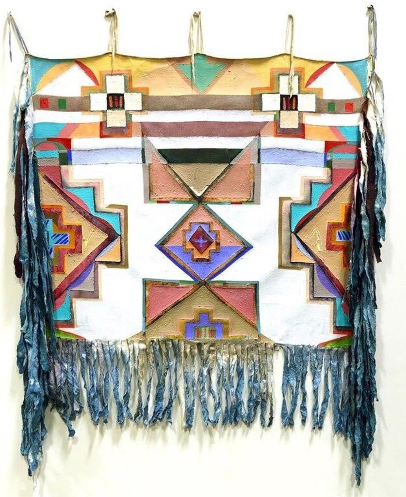 Bob Boyer (1948-2004) - Clear Skies Over Victoria Plains (Blanket Painting); 1987