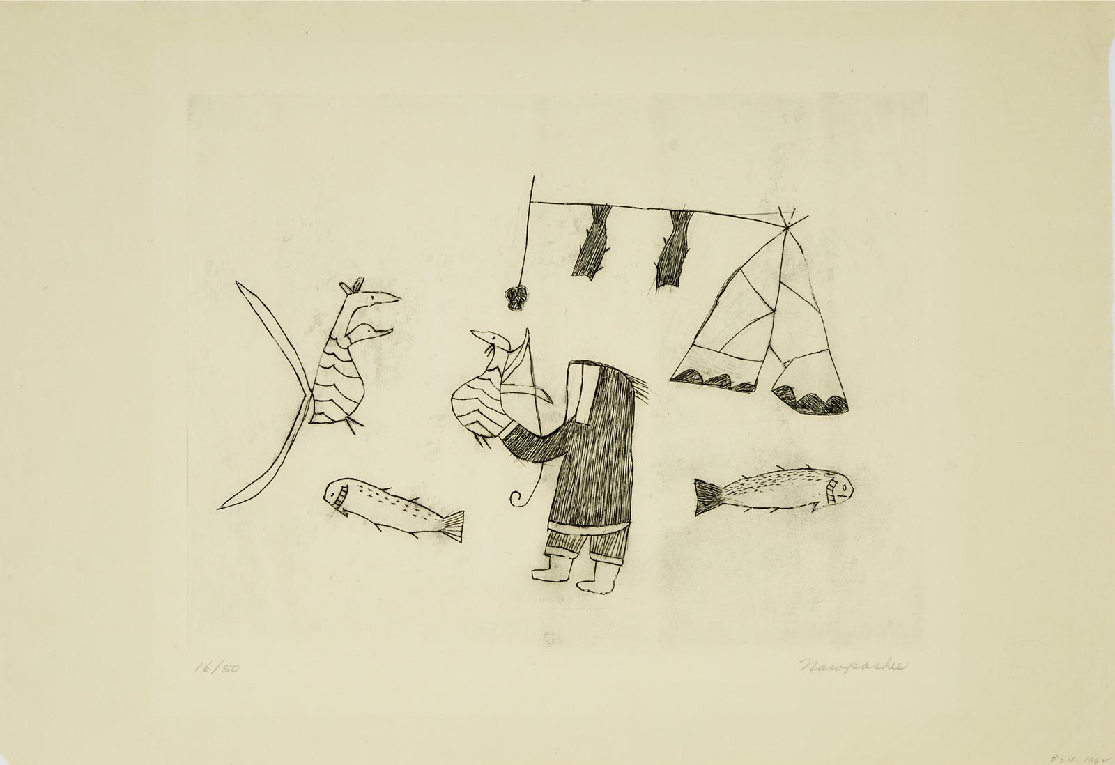 Napatchie Pootoogook (1938-2002) - Untitled