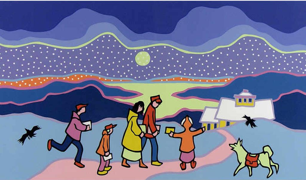 Ted Harrison (1926-2015) - Untitled