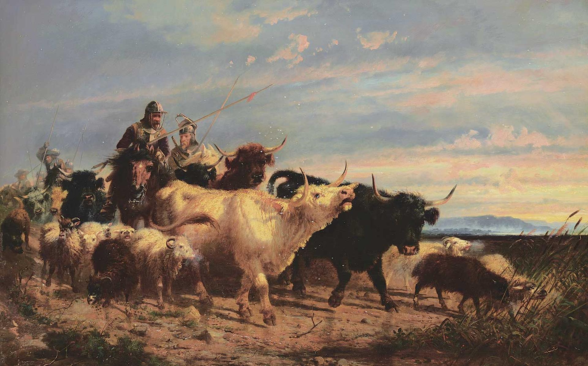 Richard Beavis (1824-1896) - Day Break [The Return of the Scottish Raiders]