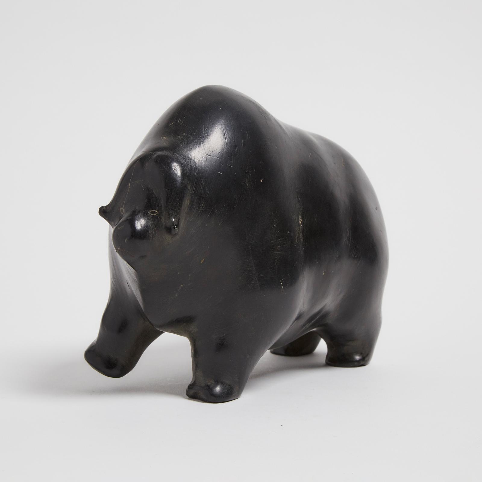 Barnabus Arnasungaaq (1924-2017) - Musk Ox With Raised Leg