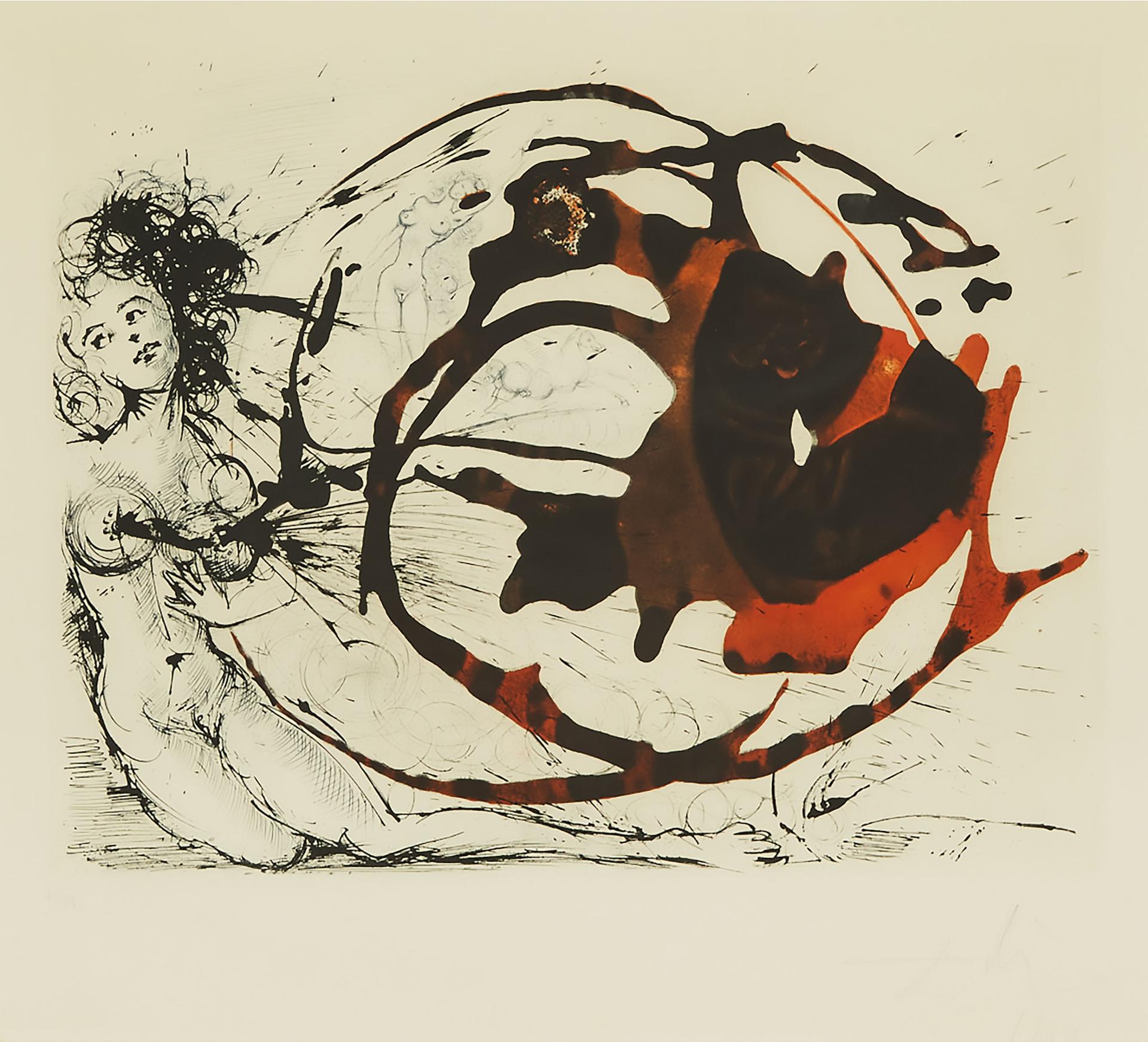 Salvador Dalí (1904-1989) - La Voie Lactée Or Milky Way, Plate 14 From The 