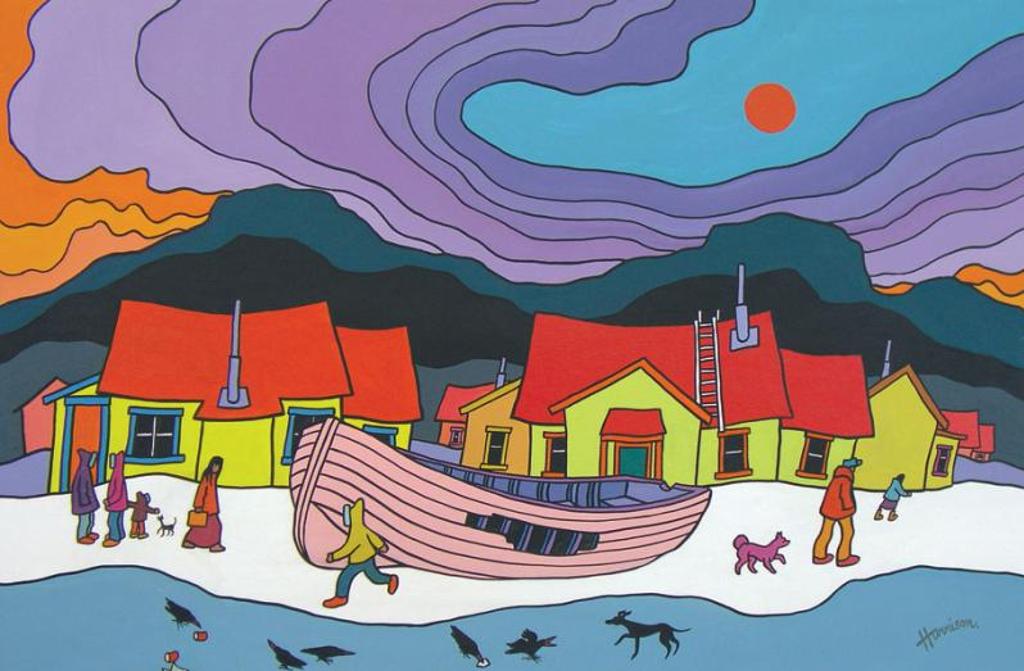 Ted Harrison (1926-2015) - Untitled
