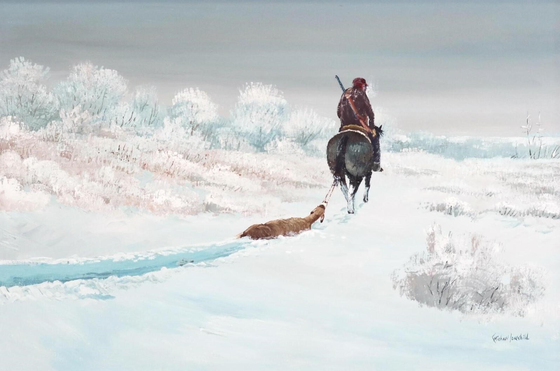 Michael Lonechild (1955) - Dragging Home The Deer; 1977