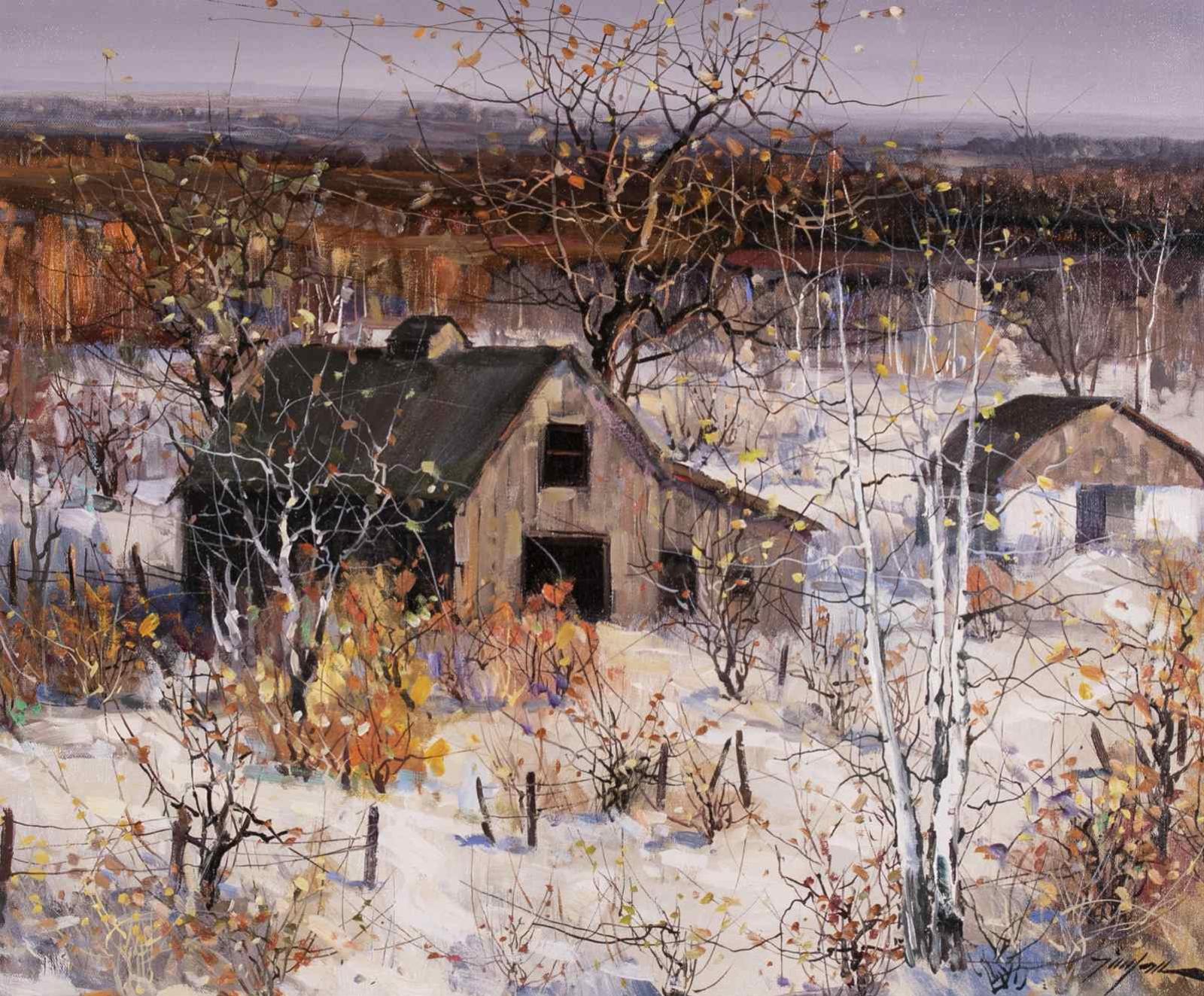 Tinyan Tin Yan Chan (1942) - Barnyard, Late Autumn
