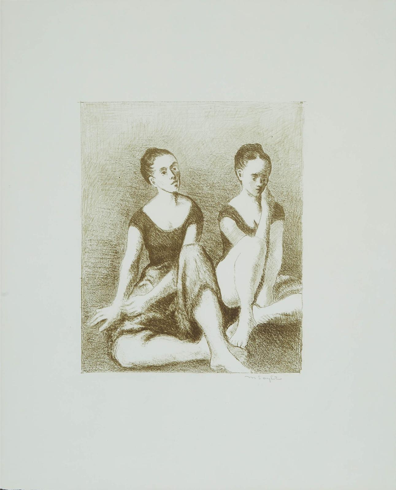 Moses Soyer (1899-1974) - Two Dancers