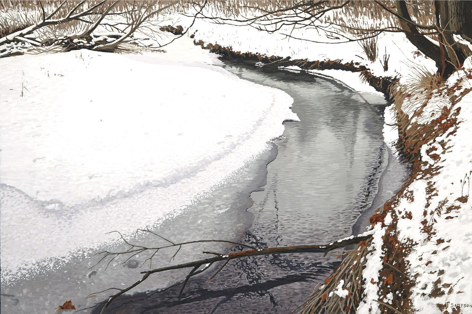 Joseph Ernest Sampson (1887-1946) - Winter Stream, 2006