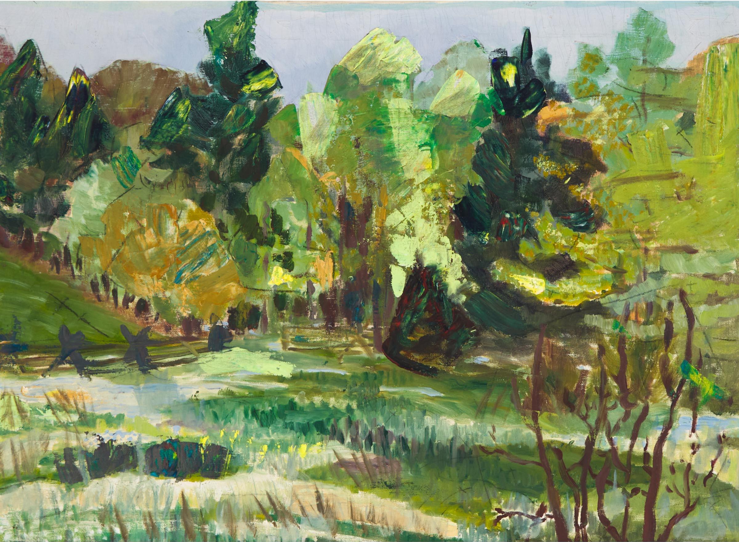 Alexandra Luke (1901-1967) - Untitled (Landscape)