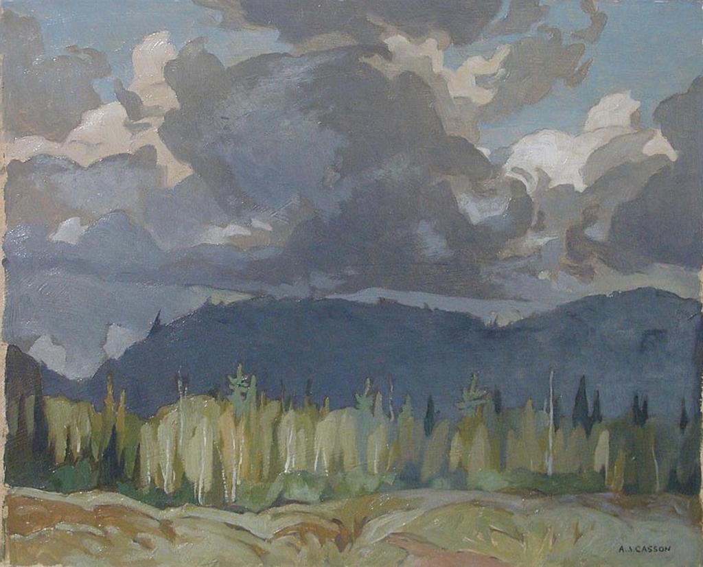Alfred Joseph (A.J.) Casson (1898-1992) - FALL SKY-OXTONGUE LAKE