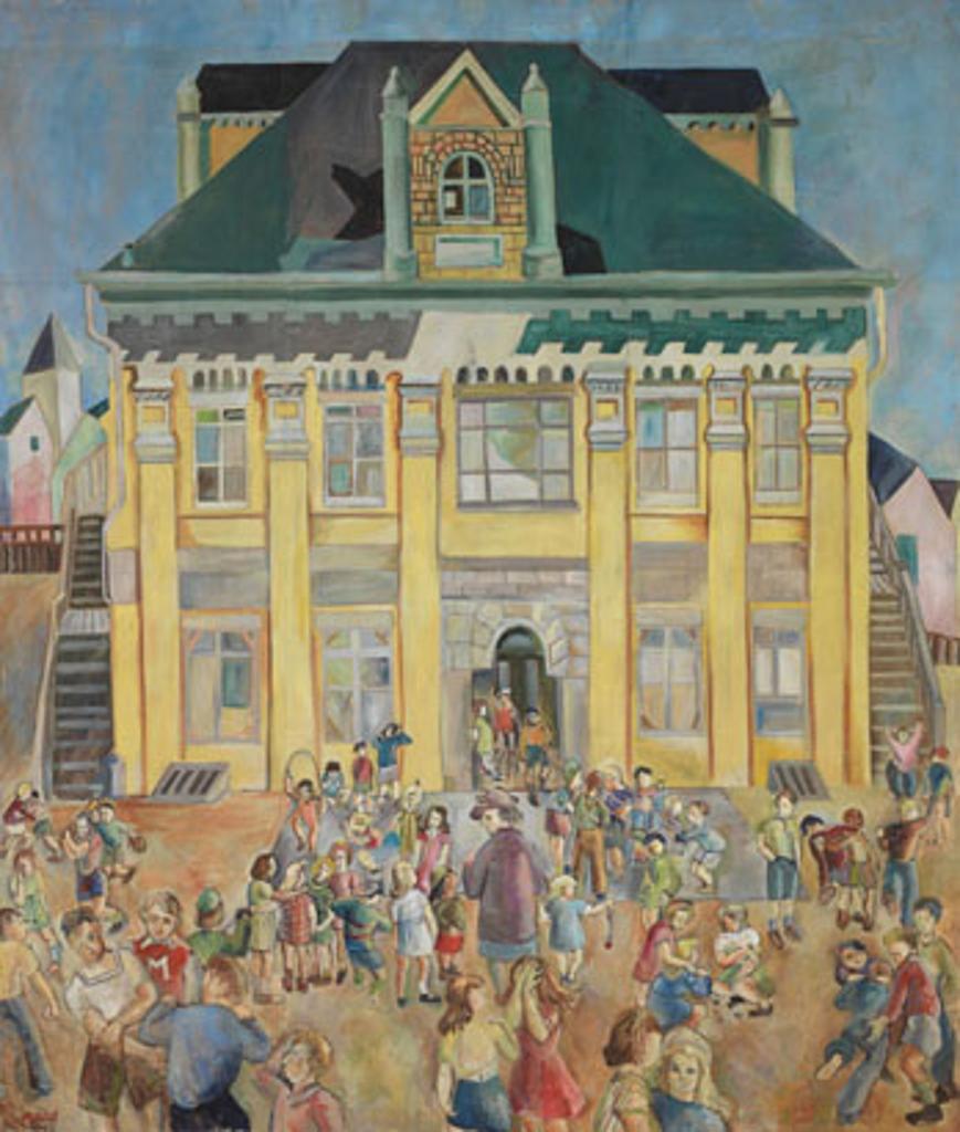 Molly Joan Lamb Bobak (1922-2014) - The School Yard