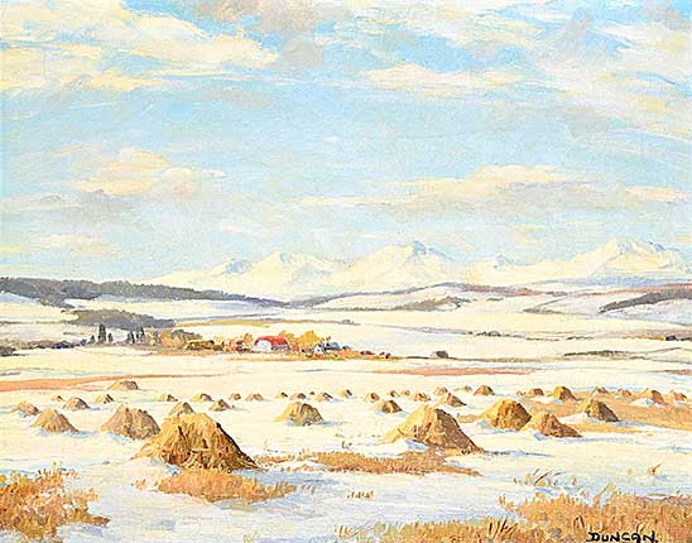 Duncan Mackinnon Crockford (1922-1991) - Untitled - Early Snow Foothills